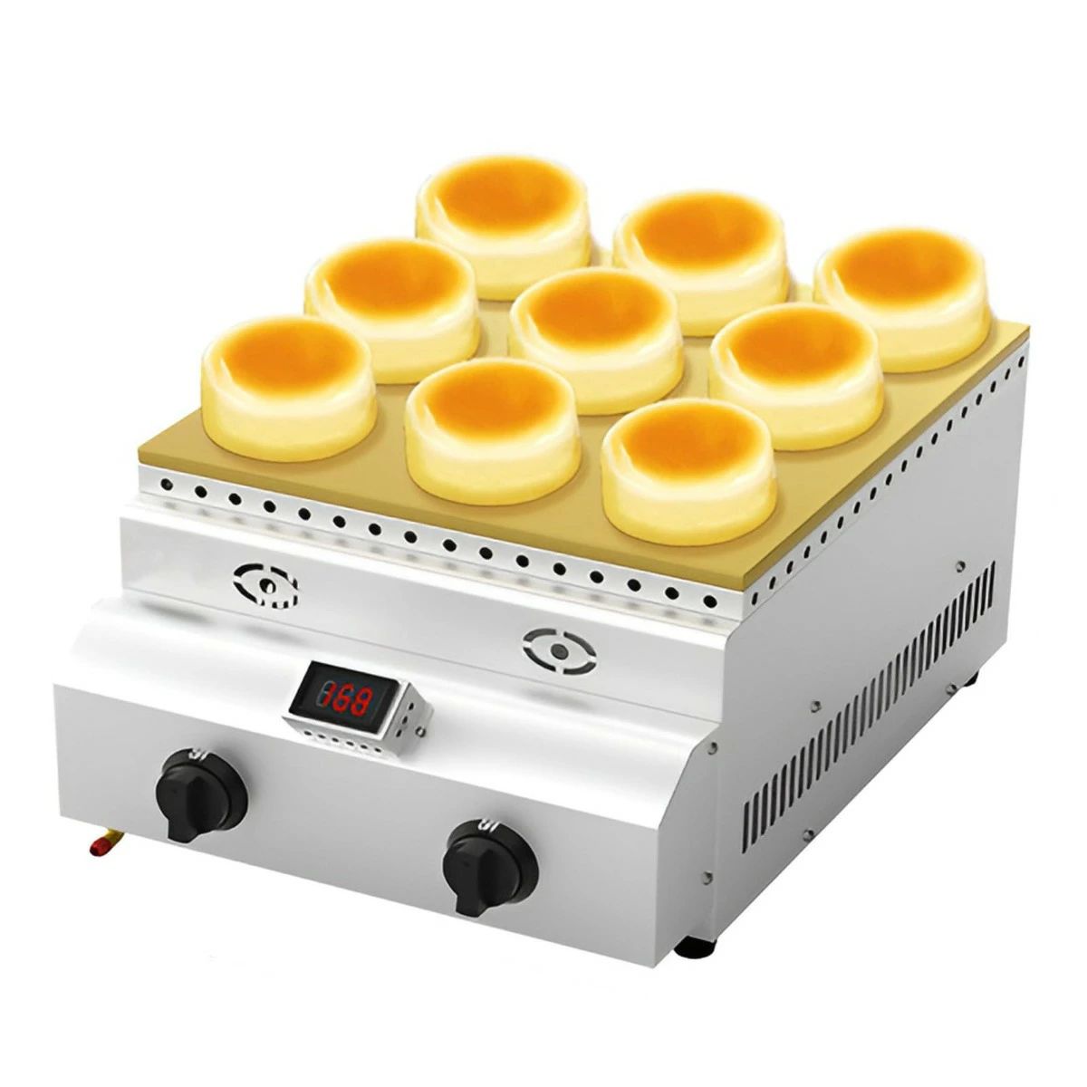 ガスカウンタートップスフレマシン、御役目用ワッフルトースターワッフルメーカー、どら焼き生み出すこと機、リアルタイム体温見せびらかす、身寄り用