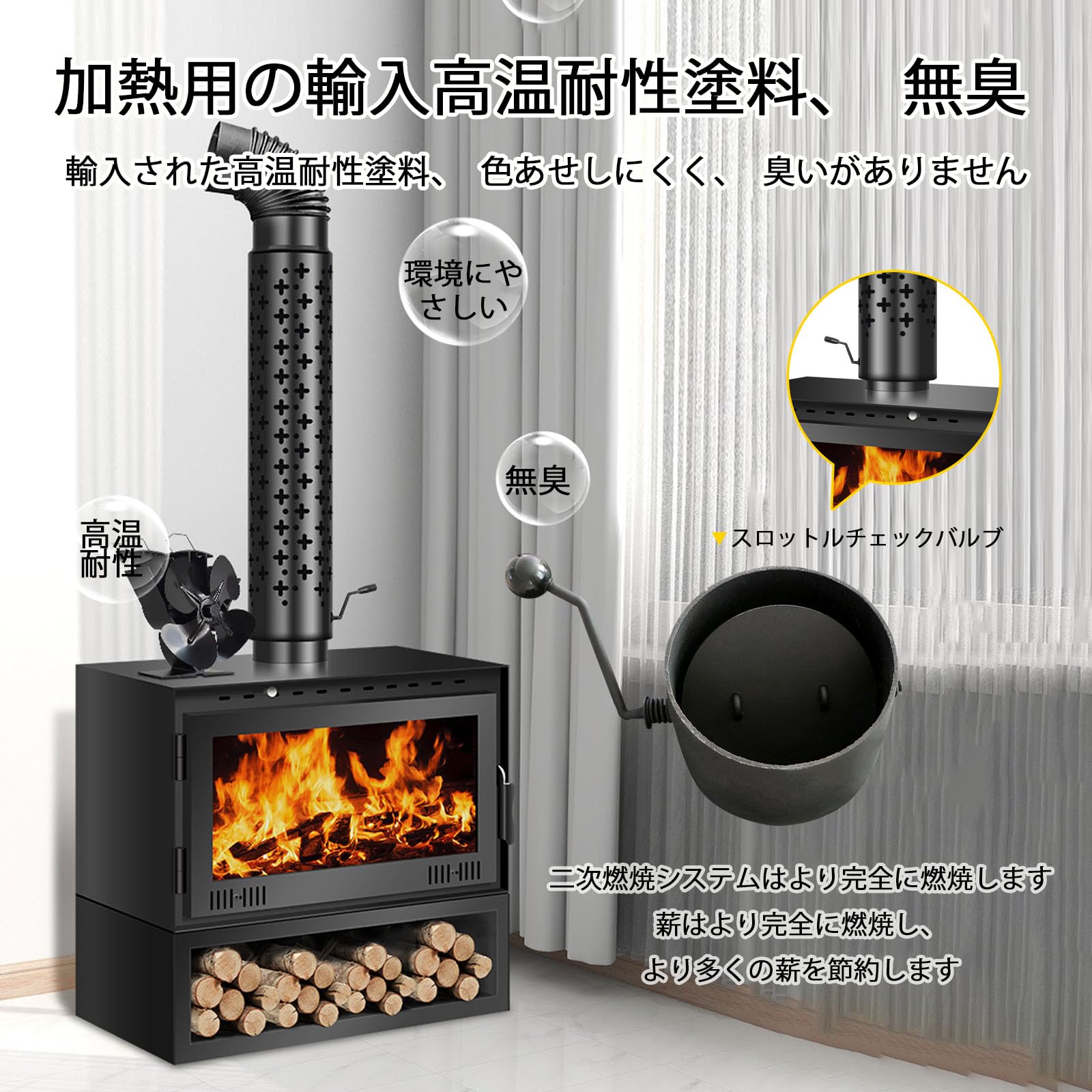 難民キャンプ 薪ストーブウッドスト 60珊/70珊/90珊煙り出し 軽さ アウトドア 薪煖炉 無煙で周囲の状況に愛想のいい、より完膚なきまでな二次焚き附ける 加温?加湿