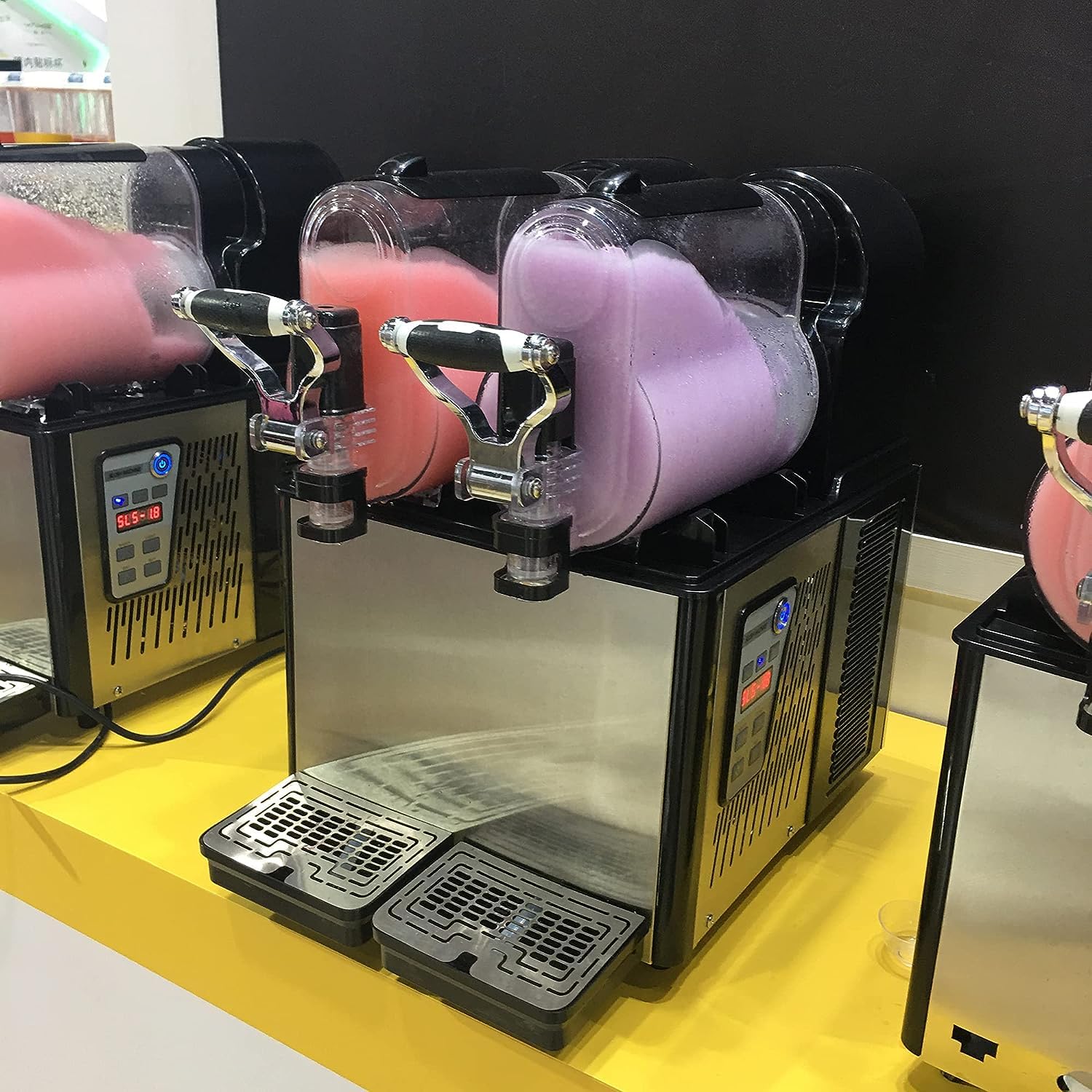 商用アイススラッシュマシン、フローズンドリンクスラッシュマシンフローズン水ものマルガリータ生み出すこと機、ホテルバーカフェ用の3L/6 業務用厨房機器-業務用かき氷器