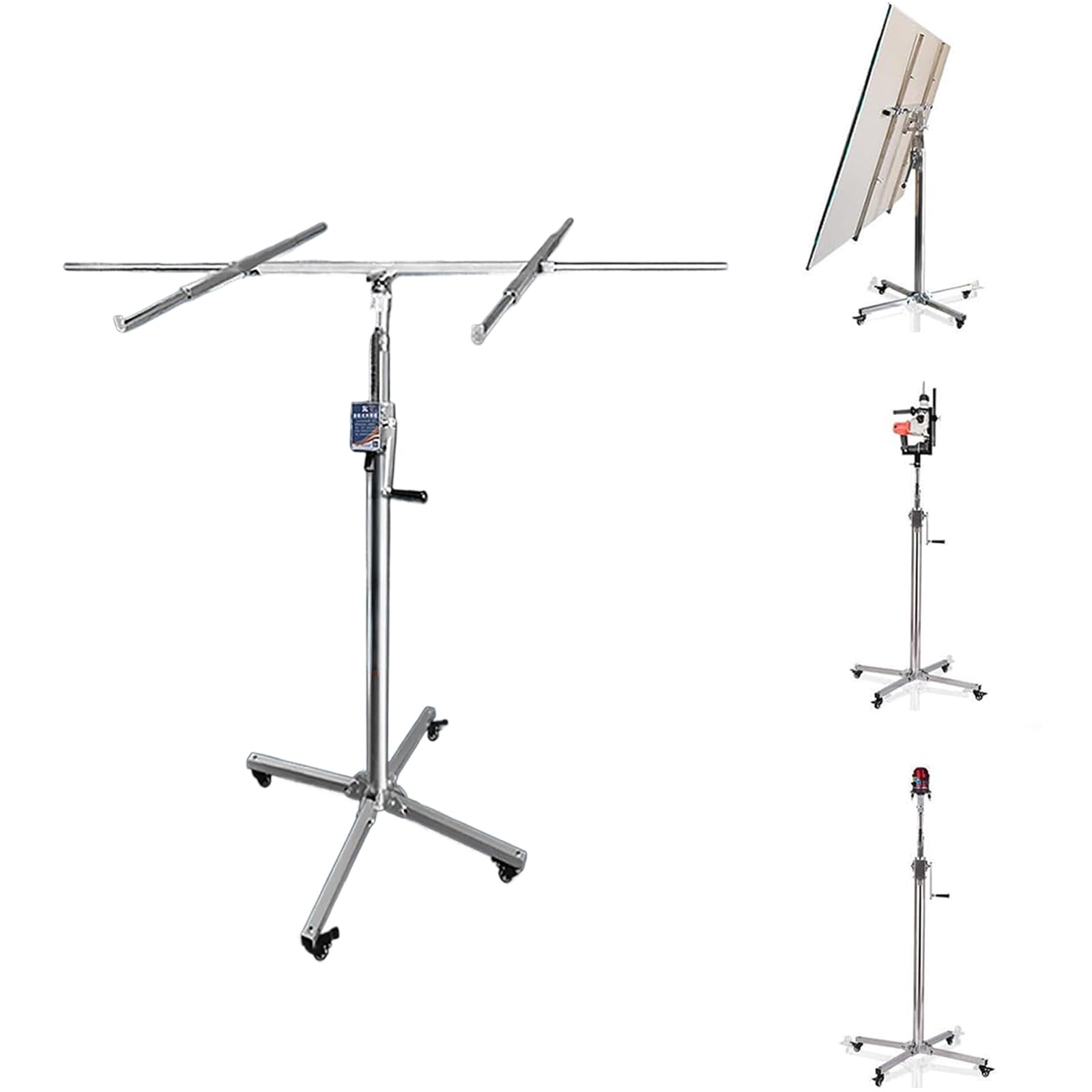 ボードリフター 焼セッコウゲーム盤昇降機 上昇限度手動昇降機 乾式壁ダイアログボックスホイスト ウォール昇降機 ドライウォールリフト キャスター付き添い人