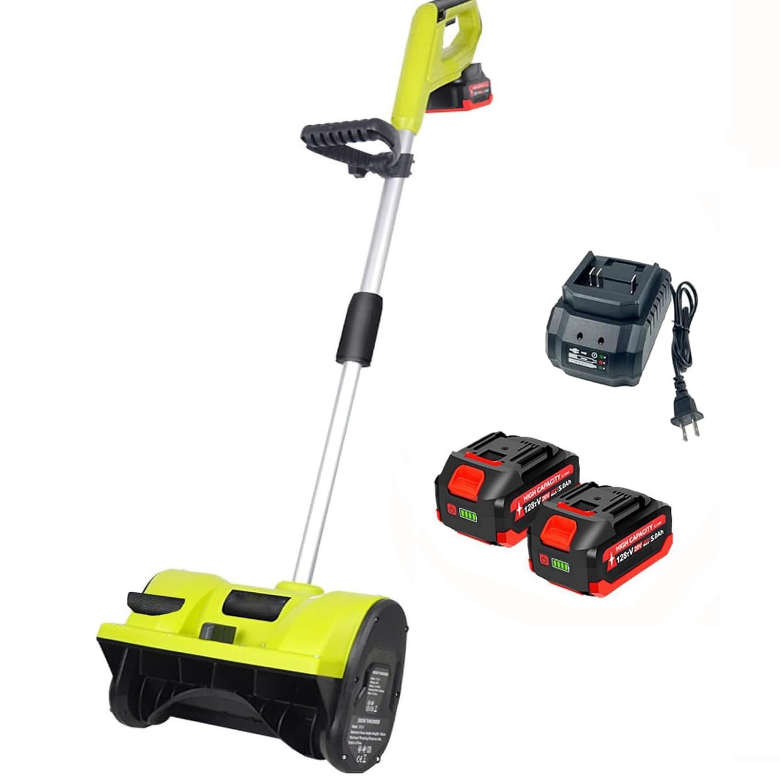 申し受ける式身寄り用雪掻き電動（20V/4.0Ah 蓄電池式)コードレス軽さ除雪シャヴェル 1200W電動 折畳みスノーショベル 除雪幅32糎 除雪