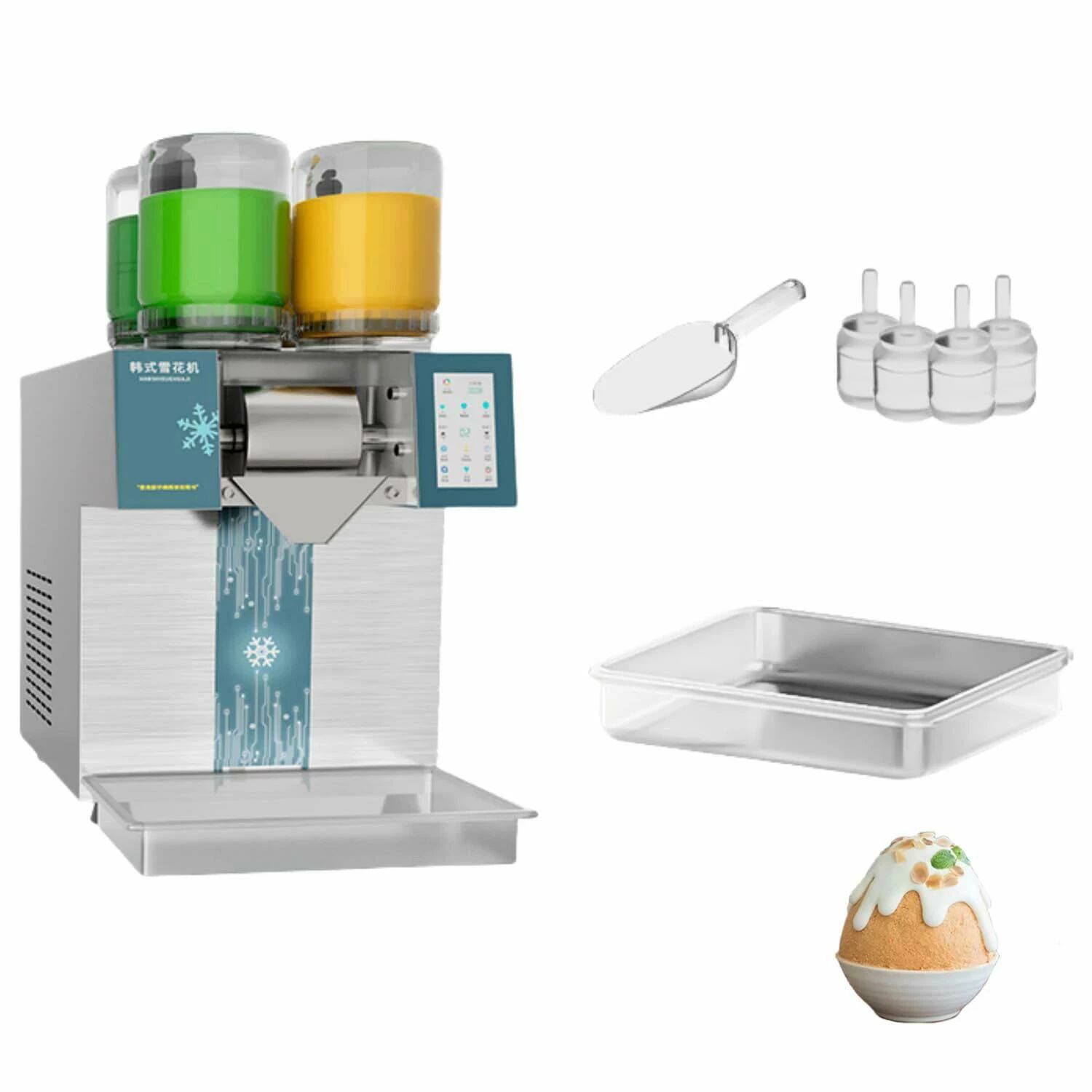 クリームかき氷機、製氷120kg/24第四次元、す早さ合わせる能力のある (4バレル 680W)