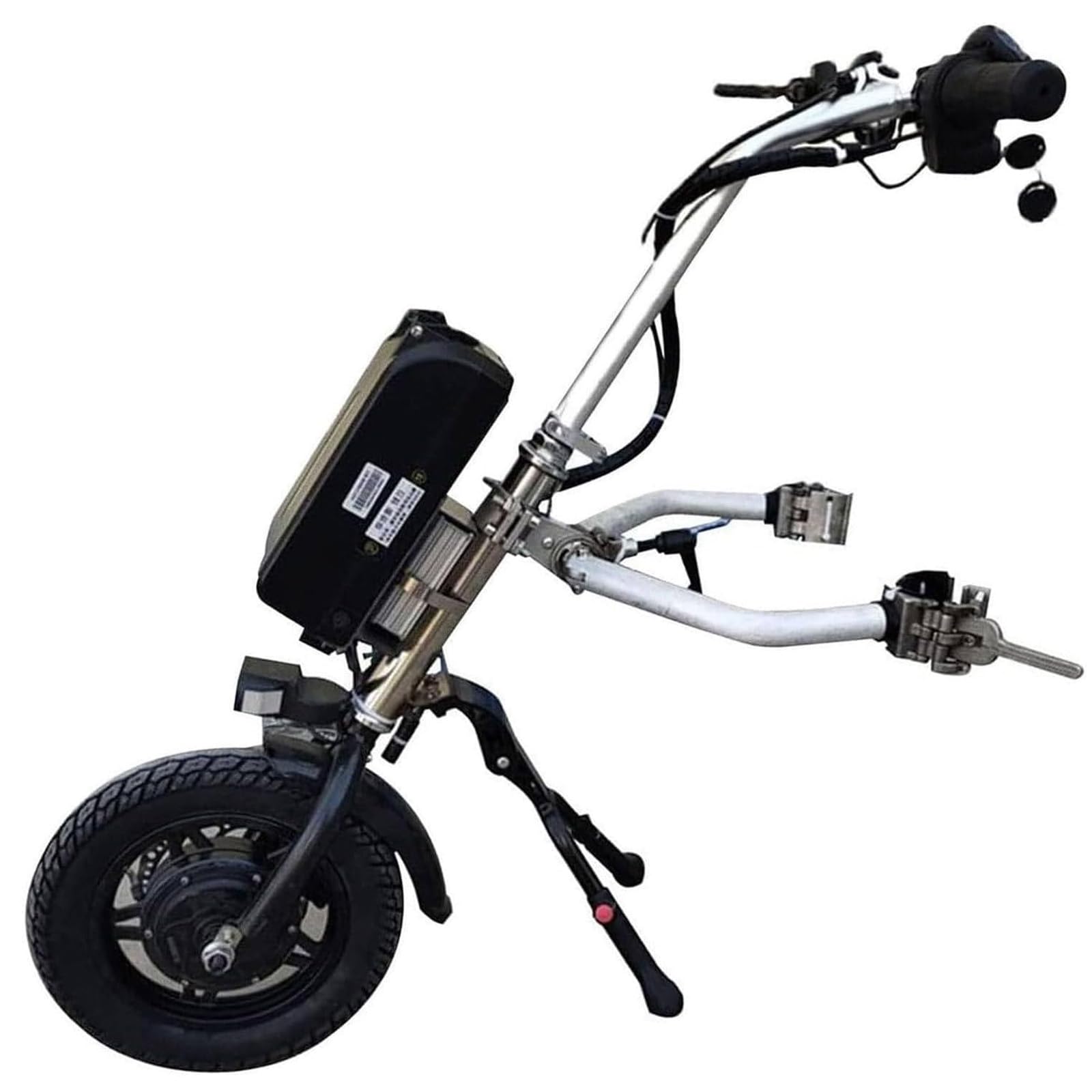 車いす引っ張ること作りつける 御手伝い用 車椅子駆動動力作りつける 電動車いす取り替えっこ一揃いの道具 引っ張ること式 車いす助けること作りつける 向こう正面点火装置 + 緩衝器シ