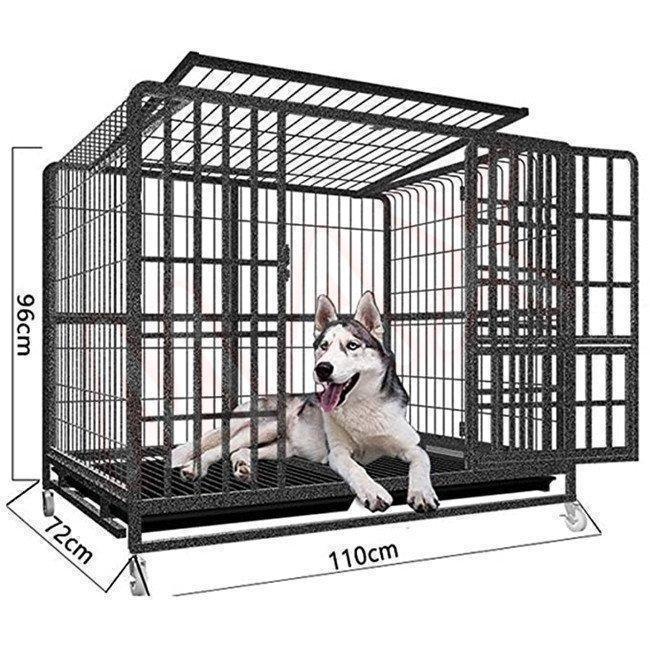 犬掘ったて小屋 室外 二重部屋の入り口 大型犬 鍵を掛ける腹積もり 車輪やリムーバブルトレイ 犬の伏せ籠 ステンレス鋼
