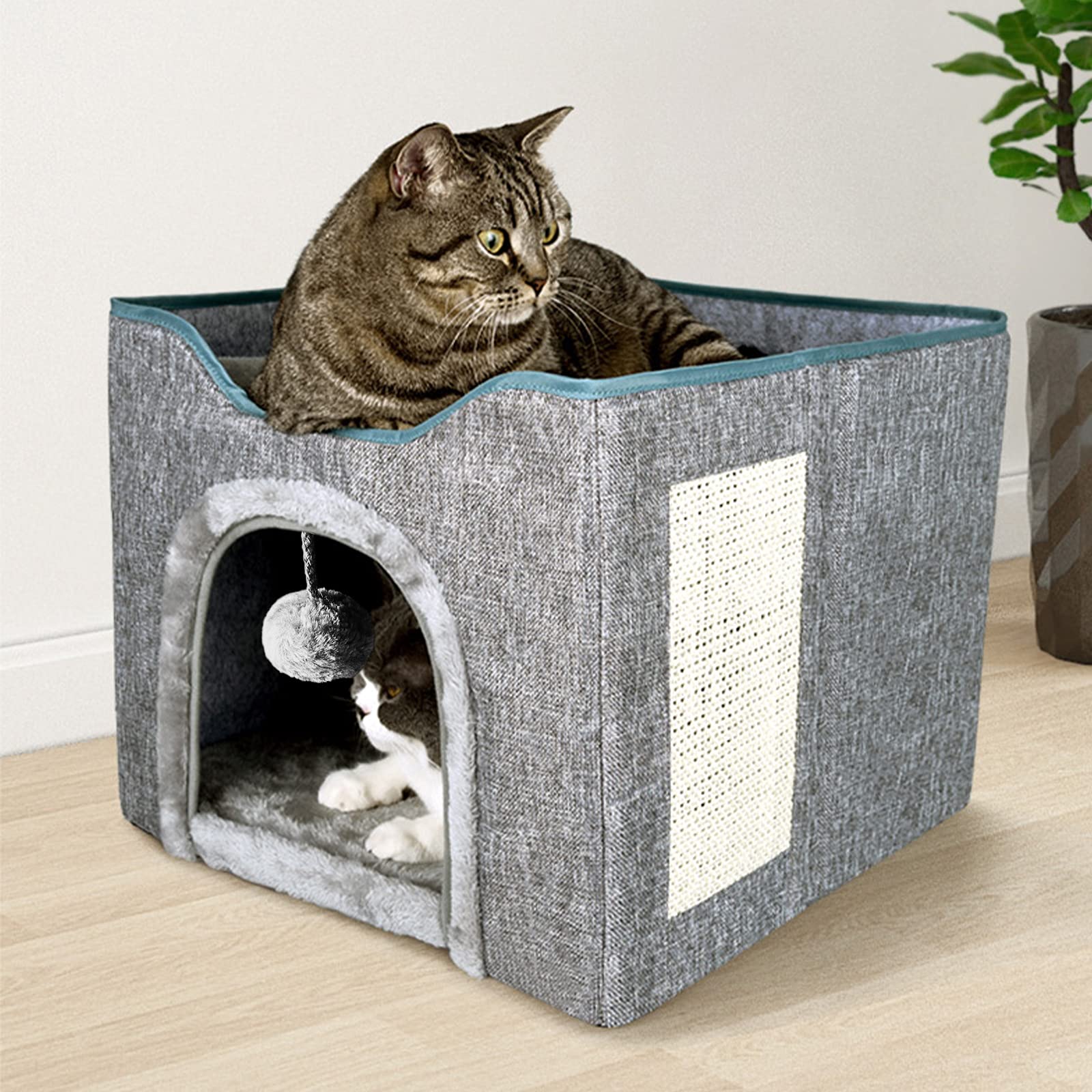 楽天市場】【SS限定☆15%OFF券＆P5倍】DEWEL 猫ハウス 冬 二層