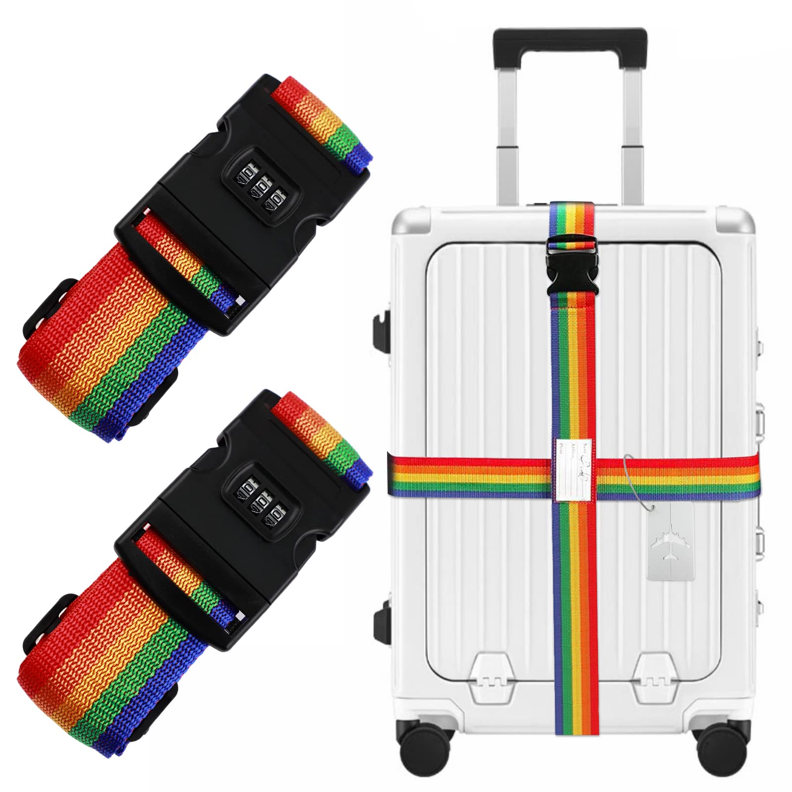 楽天市場】スーツケースベルト 2個セット 長さ120cm-210cm 飛行機