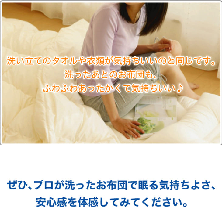 布団クリーニング|布団3点丸洗いリピーターさま用フレスコeパック【フレスコ/クリーニング/丸洗い/水洗い/清潔/きれい/宅配/布団/敷布団/掛布団/ふとん/羽毛布団/羽毛ふとん/こたつ布団/こたつ/毛布/リピーター/リピート】【送料無料】