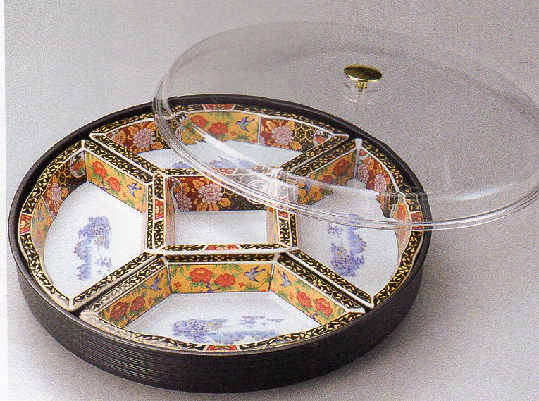 楽天市場】古伊万里フード付回転オードブル 大皿 30cm 以上 深皿