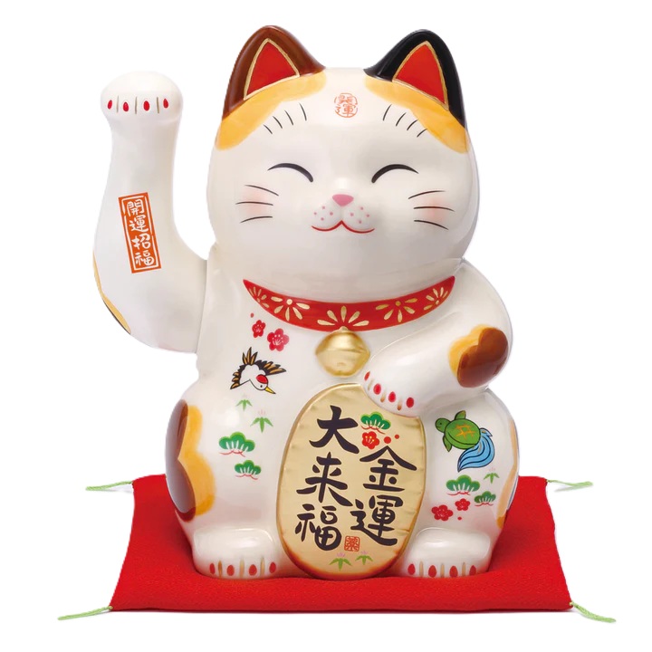 彩絵金運大来福 招き猫 電動手招き まねきねこ 招き猫 置物 招き猫 かわいい 招き猫 開店祝い 招き猫 薬師窯 招き猫 開店 祝い プレゼント おしゃれ カフェ 開店祝い プレゼント 新築祝い プレゼント 友人 プレゼント 友人 引っ越し祝い