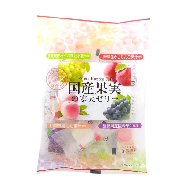 金城製菓 国産果実の寒天ゼリー 120g×２００袋 代引き不可