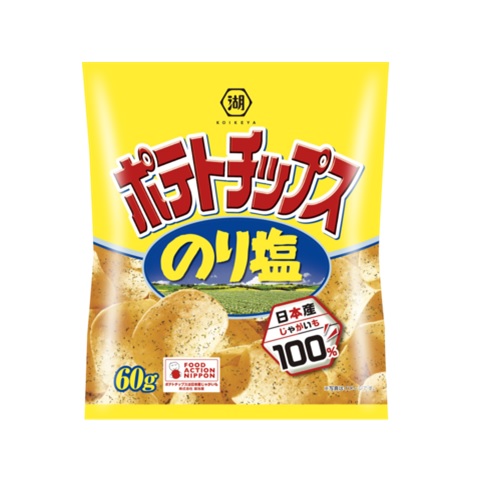 湖池屋 ポテトチップス のり塩 55g×12袋入り×６箱