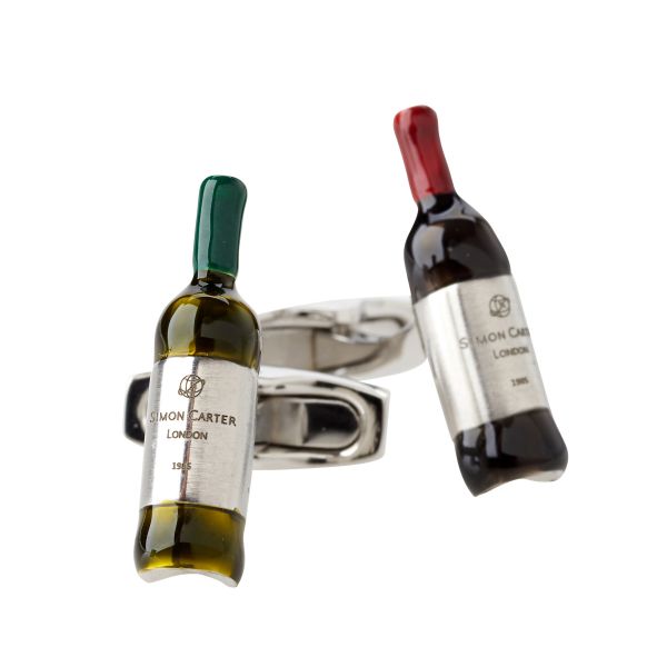 サイモンカーター SIMON CARTER イギリス製 VINTAGE WINE etched & enamelled with polished finish ワインボトル カフリンクス カフスボタン ギフト ブランド プレゼント おしゃれ|カフス 彼氏 男性 メンズ ファッション小物 旦那 10,989円