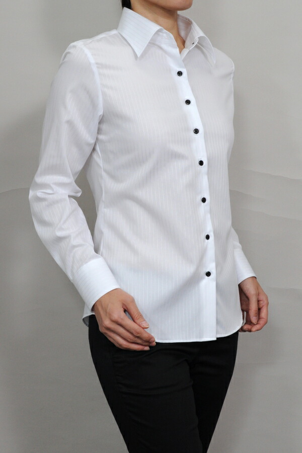 ladies white evening shirt