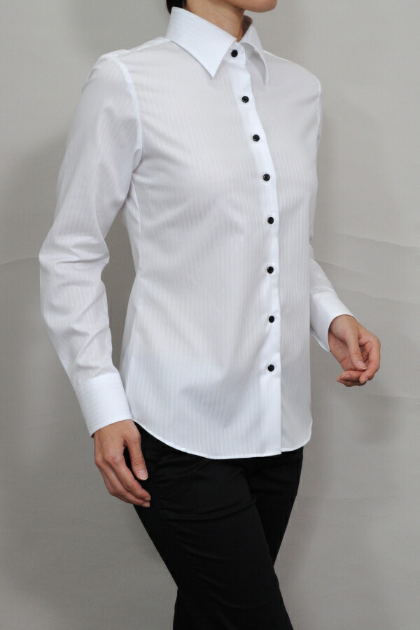 ladies white evening shirt