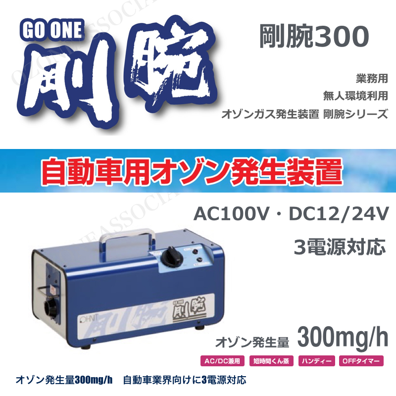 楽天市場 オゾン脱臭機 剛腕300 Gwn 300ct 自動車向けオゾン発生装置 剛腕300 オゾンアソシア除菌消臭楽天市場店