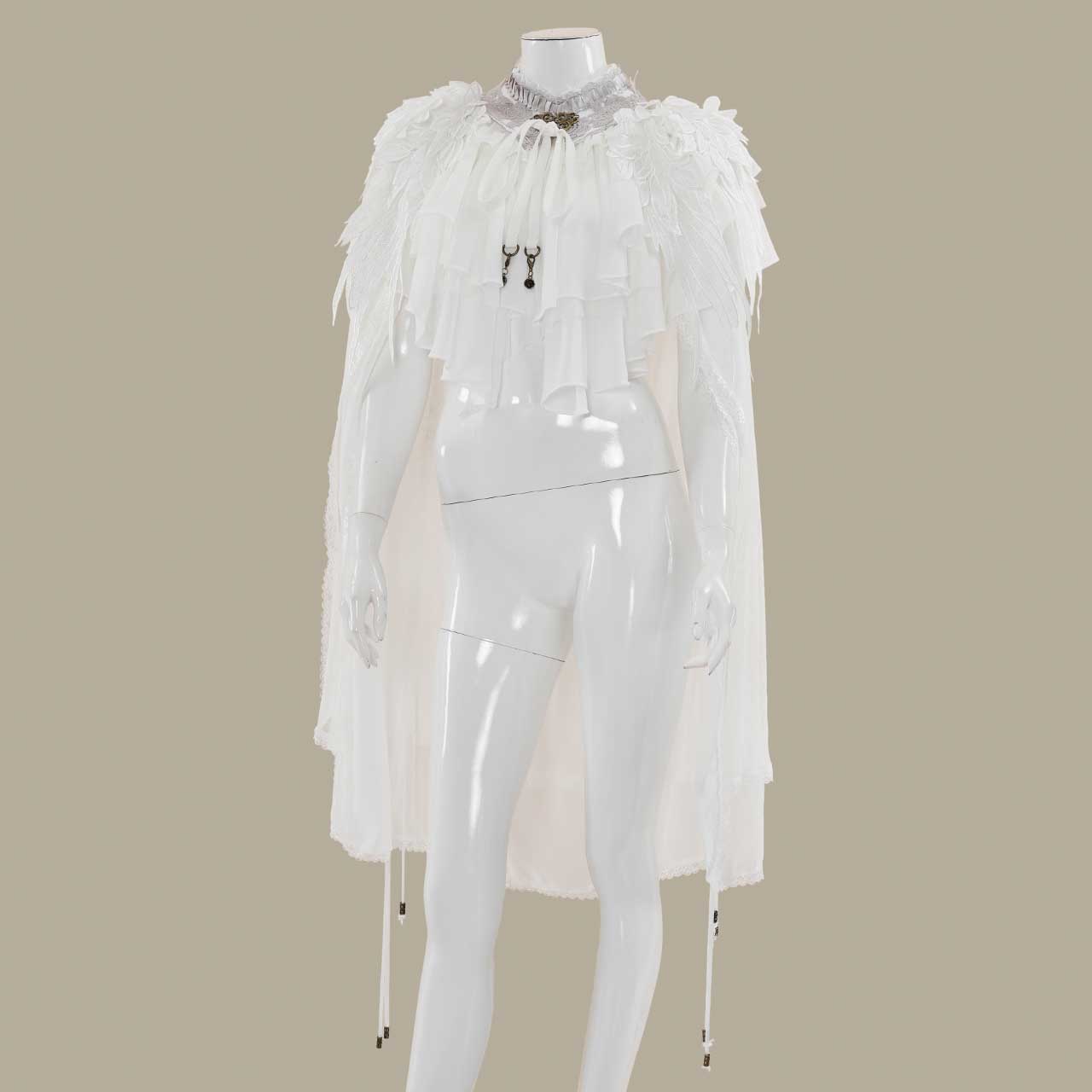 Fairy tale Rose Angel Cape 白色 ozzonjapan ozzoneste ケープ 和ゴス 和ゴスロリ 和ゴシックロリータ