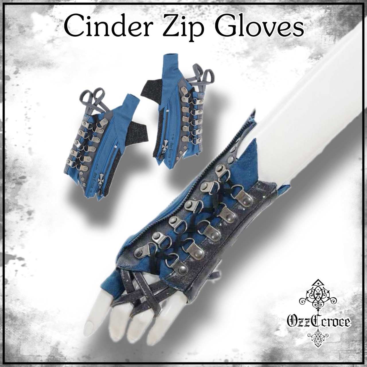 Cinder Zip Gloves 青碧 ozzonjapan オッズオンジャパン オッズクローチェ 地球儀