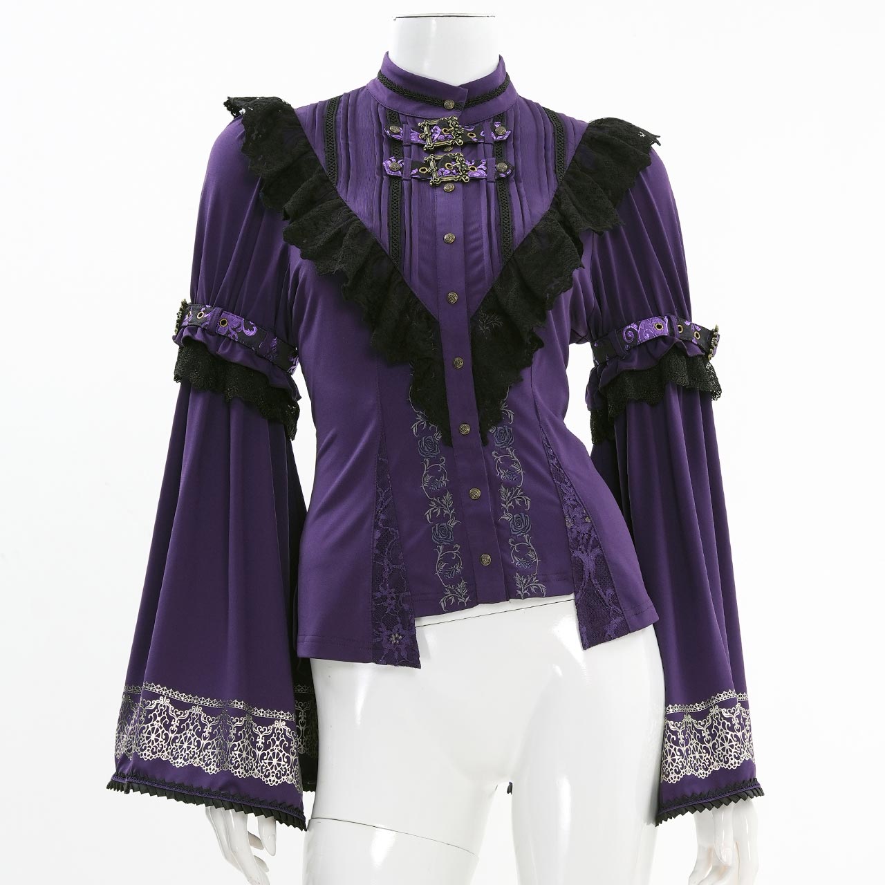 公*o様 Larme d’Alice バックル2WAYブラウス 黒色 ozzon 楽天市場】Larme d'Alice バックル2WAYブラウス 紫色 ozzonjapan