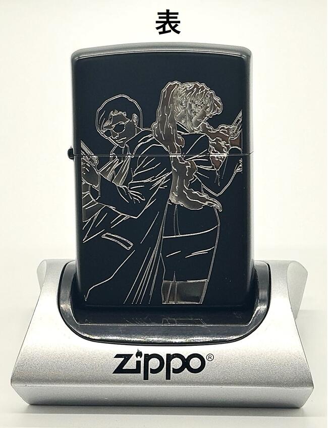 ブラックラグーン Zippo 張＆バラライカ 張維新 Zippo マットブラック ブラック シルバー エッチング ジッポ ジッポライター ジッポー かっこいい 煙草 10,124円