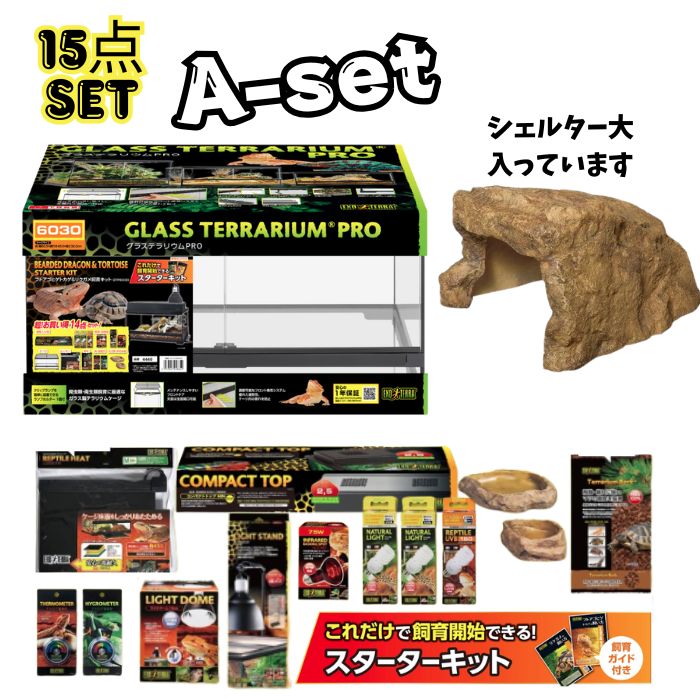 楽天市場】【フトアゴヒゲトカゲ リクガメ飼育Bセット（シェルター小