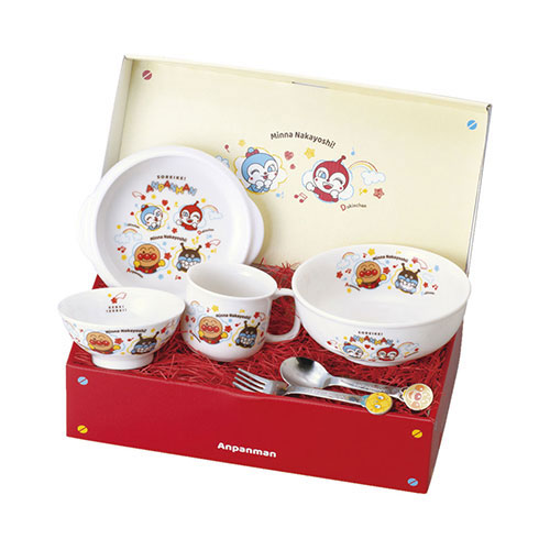 アンパンマン なかよし 食器ギフトセット 出産祝い 贈り物 ギフト お祝い 誕生日 かわいい 新生活 食器 食器セット 子供用 Te 通販激安