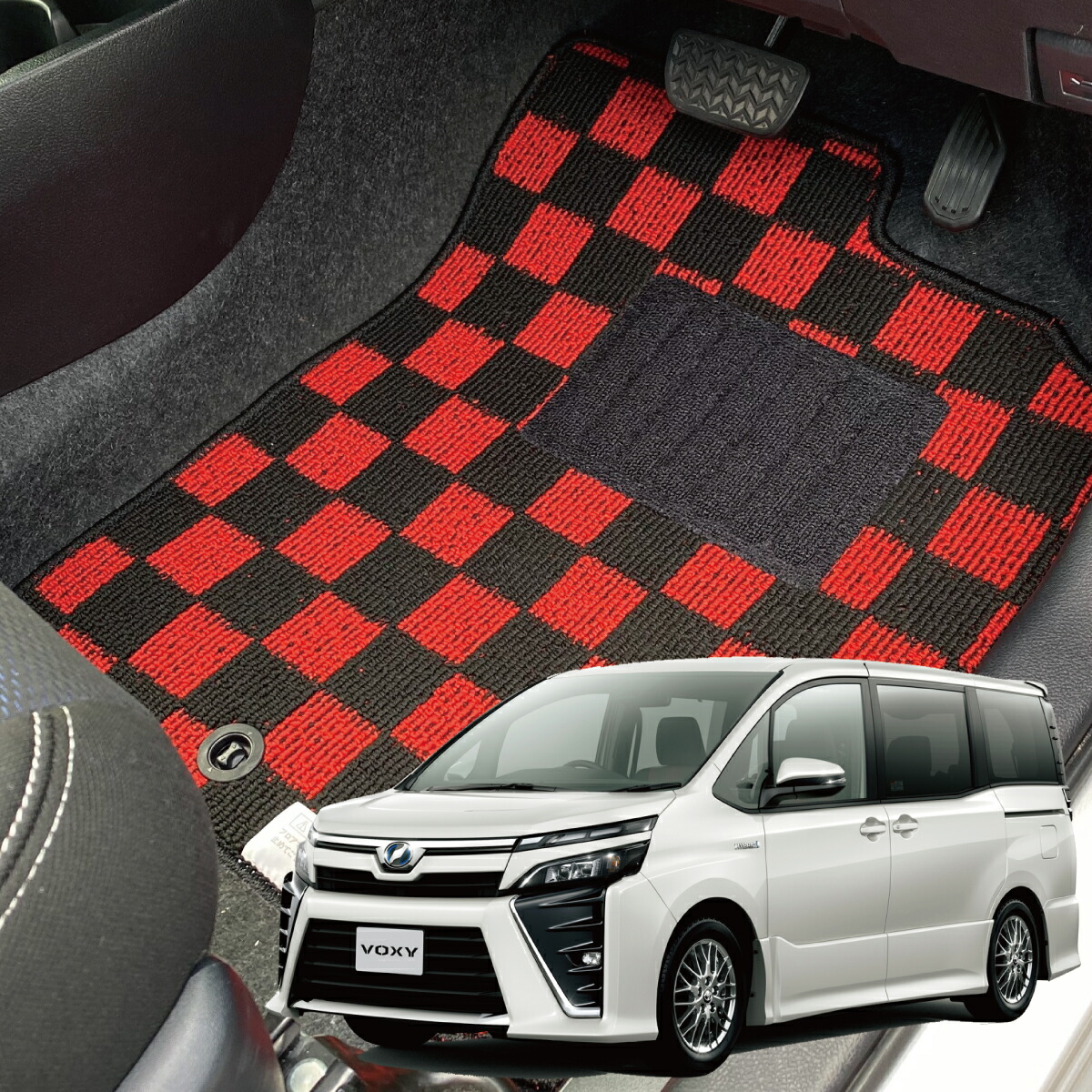 内装パーツ カーマット Zrr80 Zrr85 Zwr80対応 80系 ｐシリーズ Plus Fun トヨタ 80系 フロアマット フロアマット トヨタ ノア ヴォクシー ドレスアップ