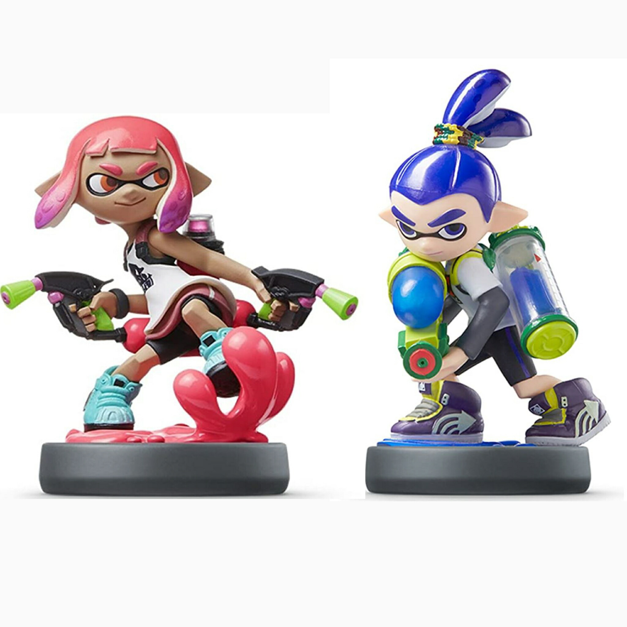 2点セット 周辺機器 2点セット Amiibo Amiiboボーイ スプラトゥーンシリーズ P G Shop Amiibo Nintendo Switch ガール ネオンピンク