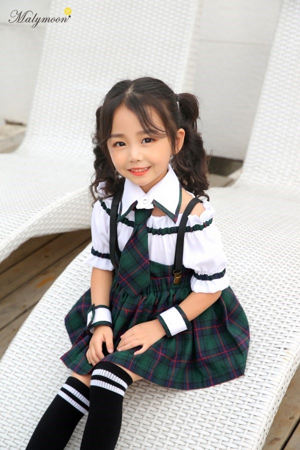 楽天市場 Malymoon Kids スクールガール グリーン 1cm マリームーン コスプレ 学生服 コスチューム 子供用 キッズ 制服 学生 私服 衣装 仮装 イベント ハロウィン 40 パーティグッズ クラッカーカネコ