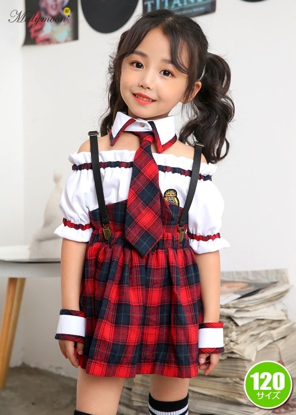 楽天市場 Malymoon Kids スクールガール レッド 1cm マリームーン コスプレ 学生服 コスチューム 子供用 キッズ 制服 学生 私服 衣装 仮装 イベント ハロウィン 4063 パーティグッズ クラッカーカネコ