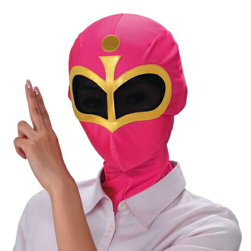 楽天市場 イベント コスプレ いつでもレンジャー ピンク 戦隊ヒーロー レンジャーマスク 戦隊 ゴーバスターズ スーパー戦隊 戦隊マスク 戦隊 コスプレ C 0118 パーティグッズ クラッカーカネコ