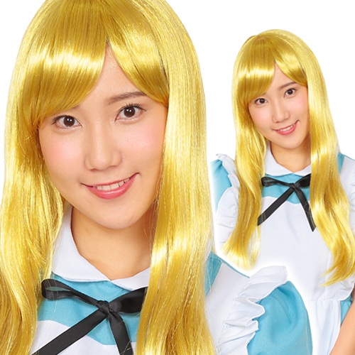 楽天市場 イベント コスプレ カツランド 金髪ロング 金髪かつら アリス メーテル コスプレ イベント 舞台 C 0622 パーティグッズ クラッカーカネコ