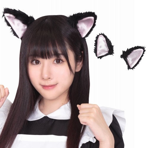 楽天市場 4点までメール便も可能 イベント コスプレ けもみみピン 黒ねこ けものフレンズ 黒猫 猫 耳ピン 猫耳 ネコ耳 コスプレ コスチューム B 2949 パーティグッズ クラッカーカネコ