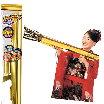 楽天市場】ゴールデンバズーカ クラッカー（超おトク！弾2発付き