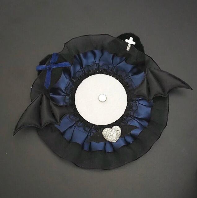 楽天市場】58mm缶バッジ用 デビルキャットロゼット レッド ブラック