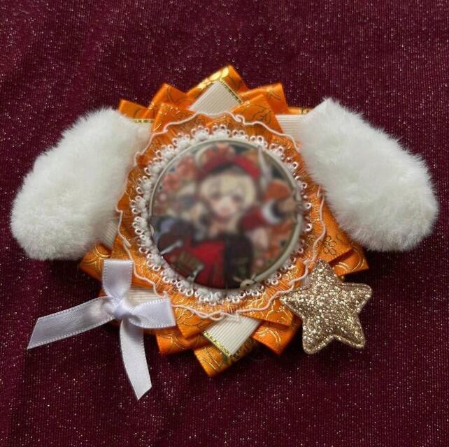 楽天市場】58mm缶バッジ用 たれうさ耳ロゼット ライトブルー