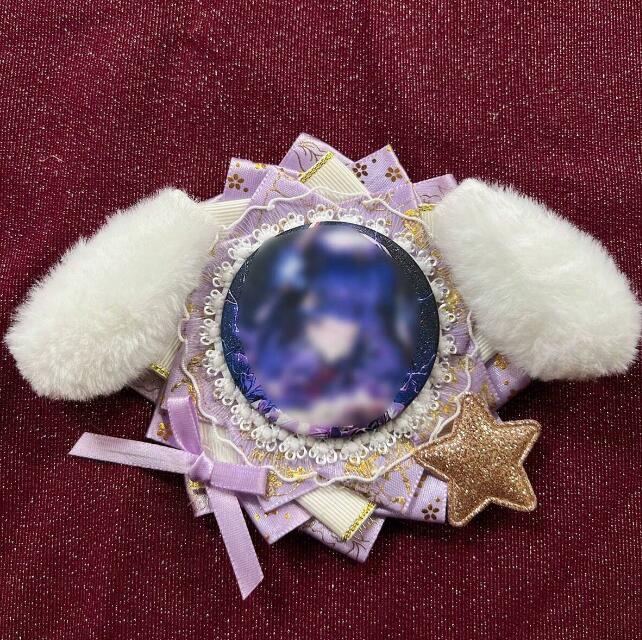 楽天市場】58mm缶バッジ用 たれうさ耳ロゼット ライトブルー