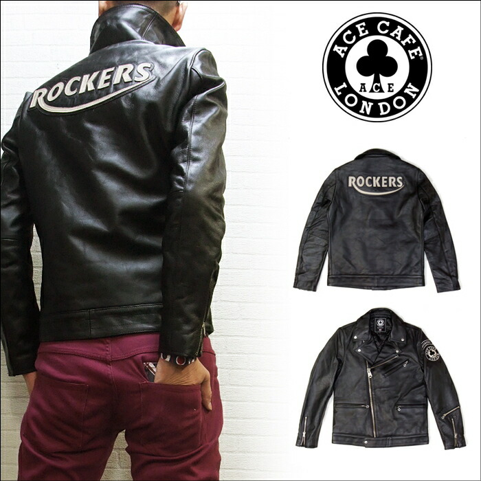 Paradisemarket Ace Cafe London Double Riders Ray Ace Cafe London Double Riders Ray Jacket Patch X Silhouette