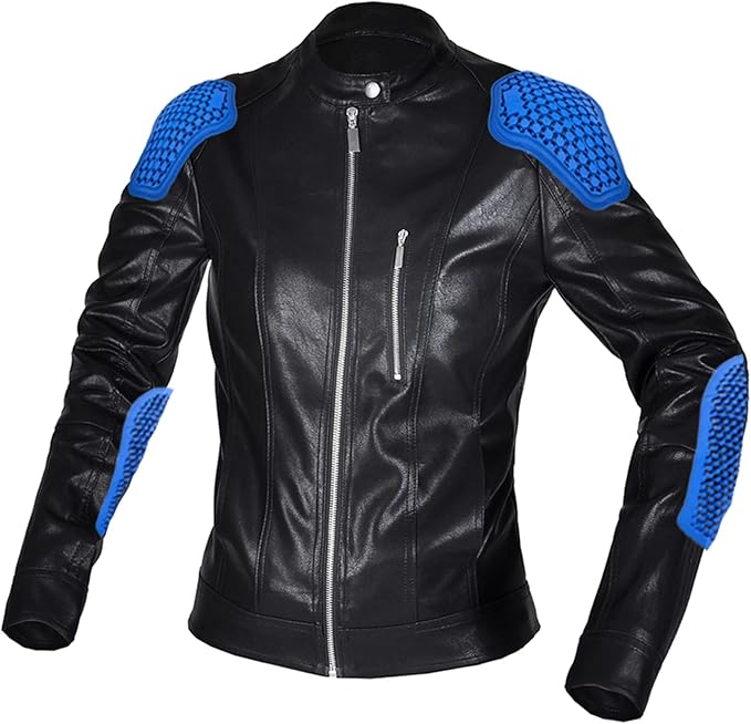 バイク用レザージャケット レディース用 ライダースジャケット レザー ライディングジャケット プロテクター付き レーシングジャケット PUレザー バイクウェア|P-NEEDS