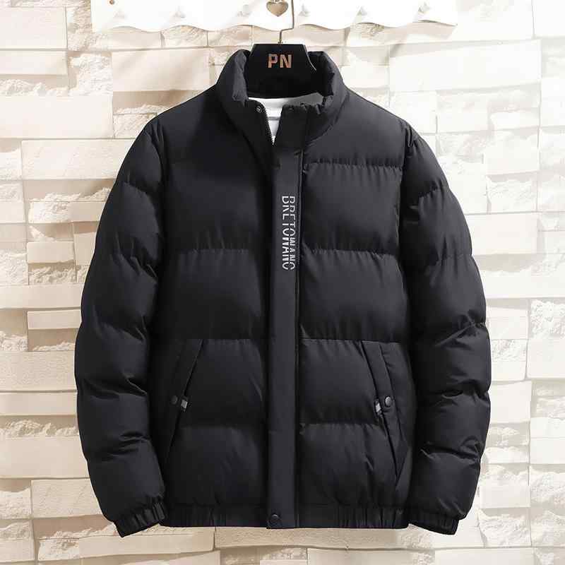 メンズ ジャケット 冬用 中綿 防寒 立襟 アウター ジャンパー ブルゾン 男性用 紳士服 スタイリッシュ あったか 裏地ポリエステル 黒 グレー ブルー 大サイズ