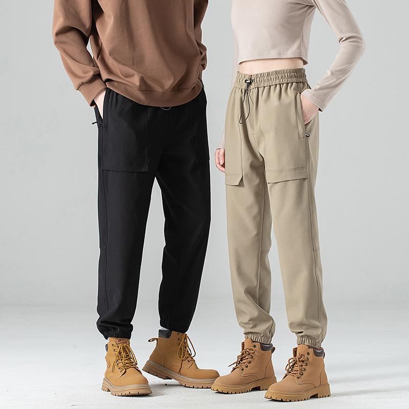 パンツ カップル 春物 薄手 ソフトシェルパンツ メンズ レディース 登山 ジョガーパンツ ワークパンツ カーゴパンツ ズボン