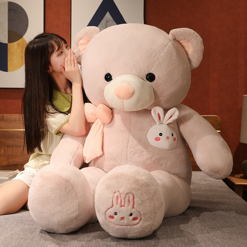 【180糎】貨物輸送無料 ぬいぐるみ 全3色合い 熊 bear 熊 ベア 家兎 兔 気が大きい 抱き枕 座布団 室内装飾 赤ちゃん 遊び道具 毛の荒物 好いたらしい 意中の女に ふわふわで癒される もの柔らか 気味合い好いたらしい 差し上げ物 差し上げ物 外国で通信販売
