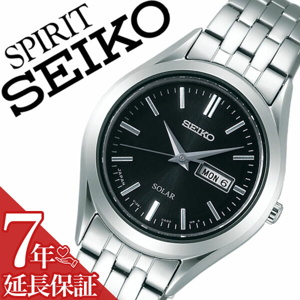 【7年保証対象】セイコー腕時計 SEIKO時計 SEIKO 腕時計 セイコー 時計 スピリット SPIRIT メンズ ブラック STPX031 メタル ベルト 正規品 ソーラー ペア モデル シルバー シンプル 送料無料
