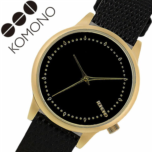 コモノ 腕時計 KOMONO 時計 コモノ腕時計 エステール モンテ カルロ ESTELLE MONTE CARLO レディース ブラック KOM-W2703 人気 新作 ブランド トレンド 革 ベルト レザー ゴールド おしゃれ インスタ insta シンプル 薄型 送料無料【FK2020_1】