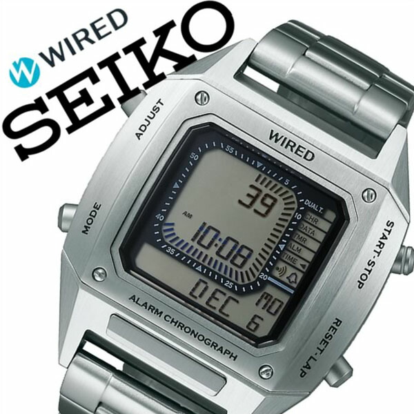 100 本物 Wired 腕時計 Seiko 時計 Beamsプロデュース デジボーグ ワイアード 5年保証対象 セイコー メンズ 送料無料 シルバー メタル ワイヤード デジタル 防水 ブランド 正規品 人気 新作 Agam401 グレー Agam401 Www Optika Italy Com