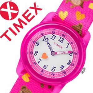 [当日出荷] TIMEX 腕時計 タイメックス 時計 タイムティーチャー TIME TEACHERS キッズ 女の子 ホワイト TW7C16600 [正規品 欧米 アメリカ ラウンド おしゃれ シリコン ストラップ テディベア ハート かわいい 子供 女の子 バーゲン プレゼント ギフト]