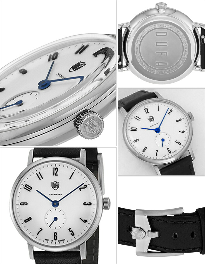 ドゥッファ 腕時計 グロピウス Dufa 時計 Gropius レディース ホワイト Df 7001 03 正規品 ドイツ 人気 おすすめ ペアウォッチ カップル レディース ラバー カジュアル シンプル ビジネス ラウンド カレンダー モノ クラシック ホワイト プレゼント ギフト 入試