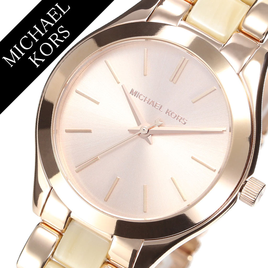 michael kors mini slim runway watch rose gold