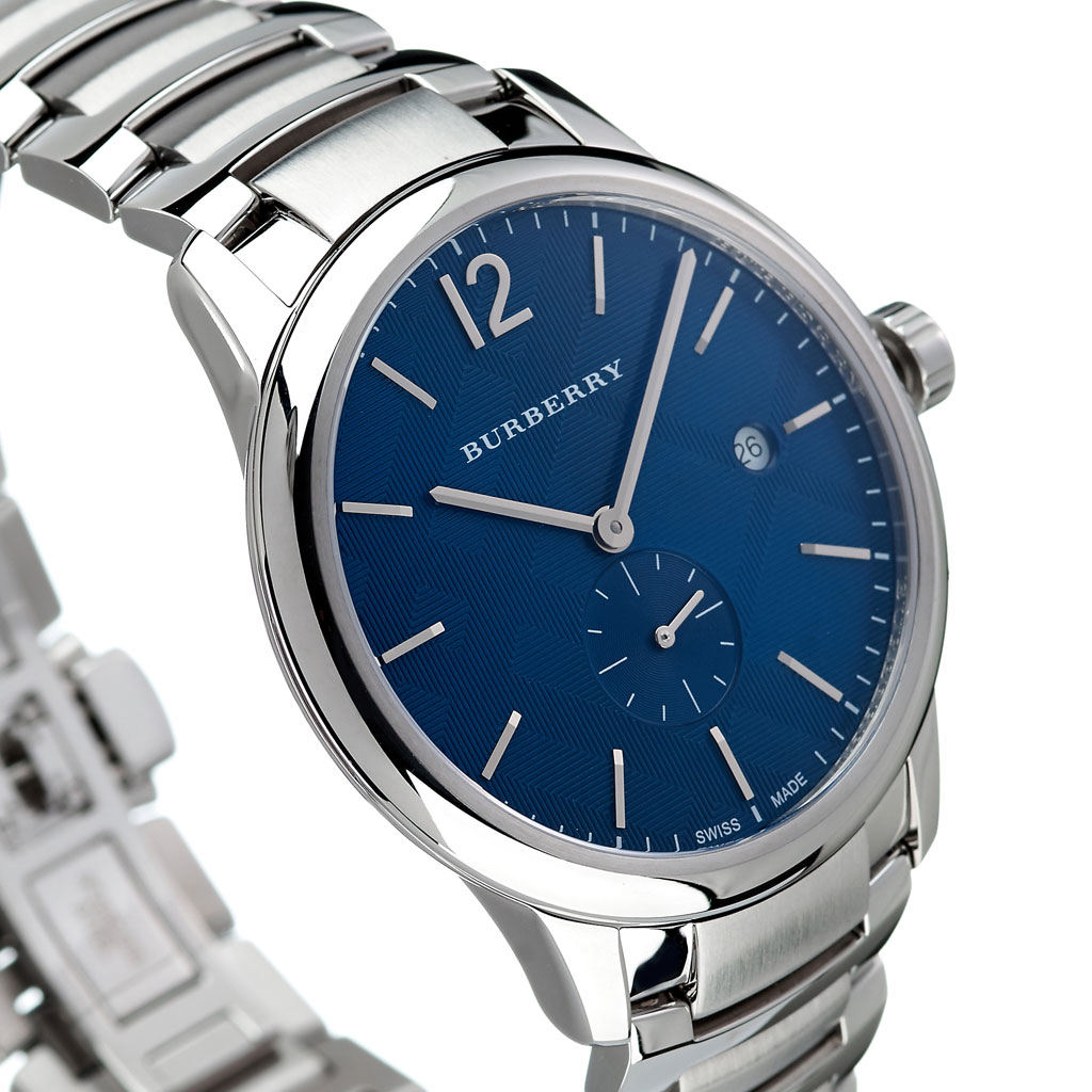 大注目値下げ バーバリー時計 Burberry バーバリー 電波ソーラー 腕時計 ワインディングマシーン 旦那 男性 ペアウォッチ 彼氏 夫 メンズ 時計 ブルー Bu 人気 お洒落 ロンドン ブランド スイス製 スイスメイド シンプル ビジネス スタイリッシュ ラウンド ギフト
