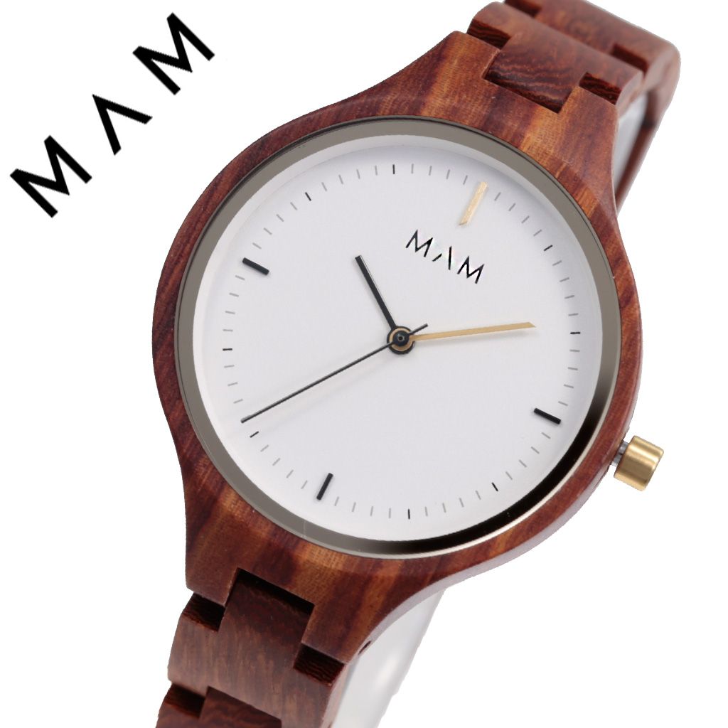 宅送 マム 腕時計 Mam 時計 マム時計 マム腕時計 シルト Silt レディース ホワイト Mam608 正規品 人気 ブランド シンプル 大人 可愛い 個性的 カジュアル プレゼント 木 天然 木製 ウッド ミニマル デザイン デザイナーズ ファッション 偉大な