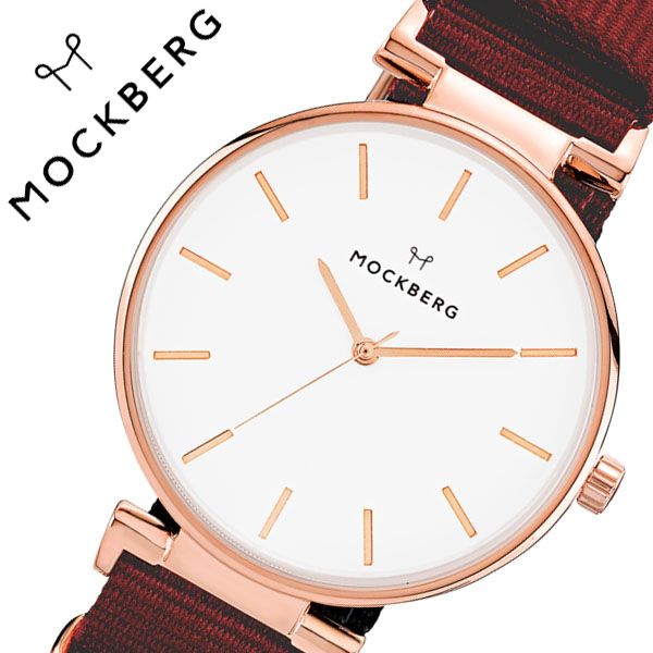 モックバーグ 腕時計 MOCKBERG 時計 Modest レディース ホワイト MO614 [ 正規品 人気 ブランド 女性用 彼女 妻 嫁 上品 かわいい 薄型 アクセサリー シンプル ローズゴールド プレゼント ギフト ]送料無料【FK2020_3】